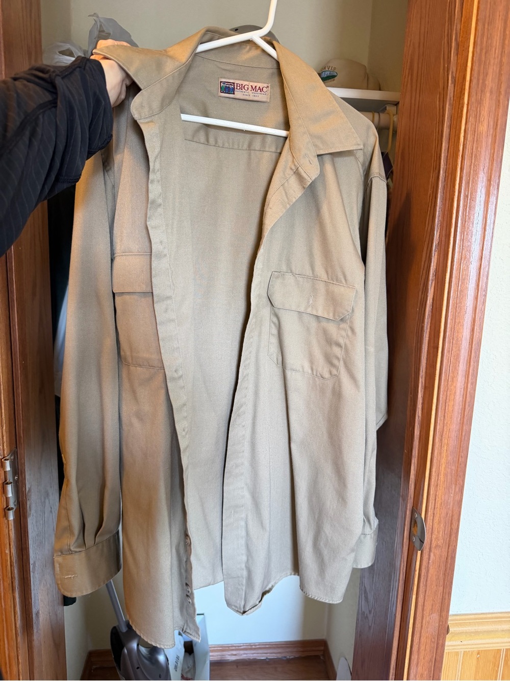Big Mac Men's Lightweight Tan Shirt Jacket